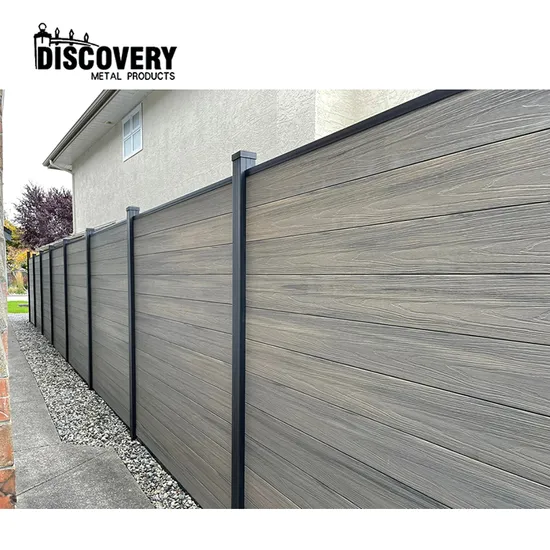 방수 프라이버시 목재 플라스틱 복합 WPC 울타리 패널 가정용 건축 자재